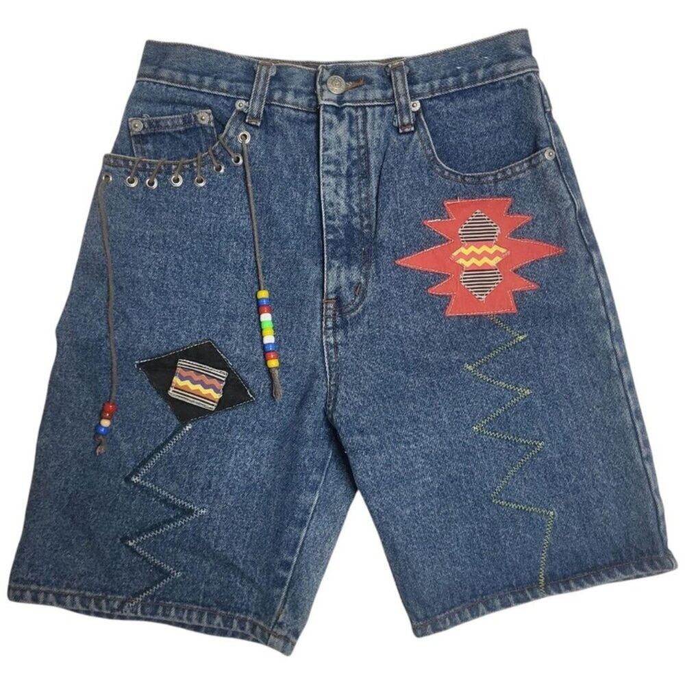 Dakota Blue Vintage Women's Jean Shorts Jorts Size 26High Rise Rare 90s